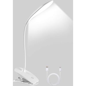 Dimbare USB Led-klemlamp met 3 Helderheidsniveaus voor Lezen en Werken
