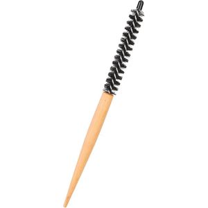 Mini Round Brush - Nylon Bristle - Short Hair Styling - Houten Handvat (16MM)