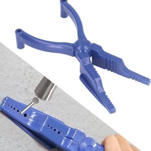 Blauwe Nagelvasthoudtang Draagbare Spijkerhouder Hamertang Vingerbeschermer Handgereedschap - Veiligheidstangen