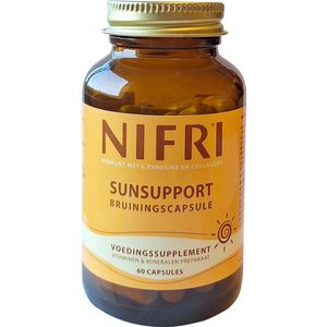 Nifri Sunsupport - Bruiningscapsule - met l Tyrosine & Collageen - 60 capsules