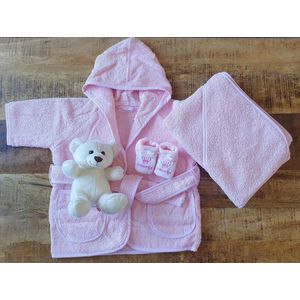 Kraamcadeau pakket meisje roze - babyshower kraamcadeau - geschenkset baby