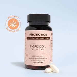 Nordic Oil© - Probiotica Capsules - Voor Gezonde Darmflora & Versterkt Immuunsysteem - 60 Capsules - Spijsvertering Ondersteunen - Hoge Kwaliteit
