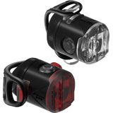 Lezyne Femto USB Drive Front Koplamp – Fietslamp – Fiets koplamp – Fiets verlichting – Veiligheidslampje – 4 knipperstanden – 15 lumen – 2 Stuks – Glans