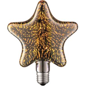 Lucande - E27 LED-lamp - Glas, metaal - E27 - rookgrijs, goud