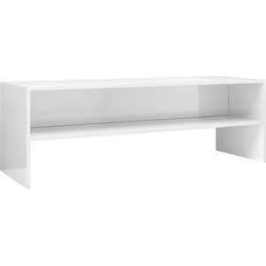 Maison Exclusive - Tv-meubel 120x40x40 cm bewerkt hout hoogglans wit