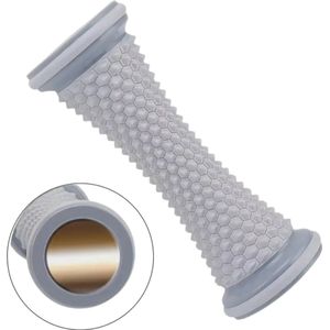Voetmassage - Voetmassageroller – Spierontspanning & Pijnverlichting – Antislip – Ergonomisch Design – Voetboog Ondersteuning – Verzacht Fasciitis & Platvoeten – Diepe Drukpunt Massage – Anti-Stress – Zacht PVC & TPR – Grijs