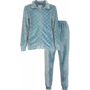 Tenderness-Dames-Huispak-Fleece-Petrol Blauw. - Maat XL