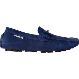 Adventure Instapper Milano Blauw Suede Leer High Soft Insole