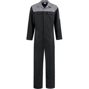 EM Workwear Overall 100% katoen 2-kleurig zwart-grijs maat 46