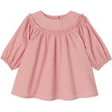 Plumetis - Geboortejurk - Rozen - 100% Katoen - Lange Mouwen