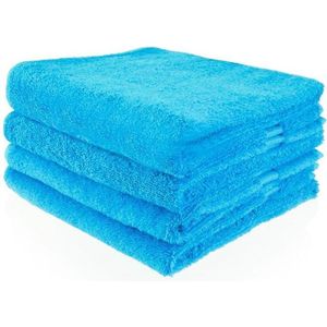 Handdoek turquoise blauw 50x100cm