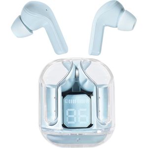 TUNIQ Stream drasdloze oortjes- oplaaddoos - Blauw