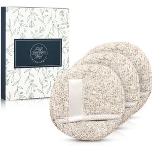 INTER-ESQUE Herbruikbare Wattenschijfjes - Wasbare Wattenschijfjes - Gezichtsreiniging - 3 Stuks - Grijs