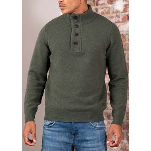 Barbour - Essential Patch Half Zip Knitted Jumper - Olijfgroen - Trui
