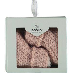 Apollo - Baby - Slofjes - Knit - Pink - Giftbox - Maat 50/56