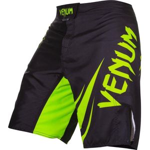 Venum Challenger Fightshort Zwart Neo Geel - S