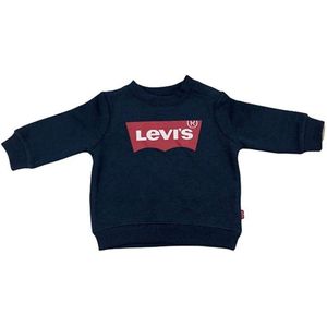 Levi's - Batwing - Babysweater - Ronde Hals - Fleece - Zwart - 60% Katoen, 40% Polyester
