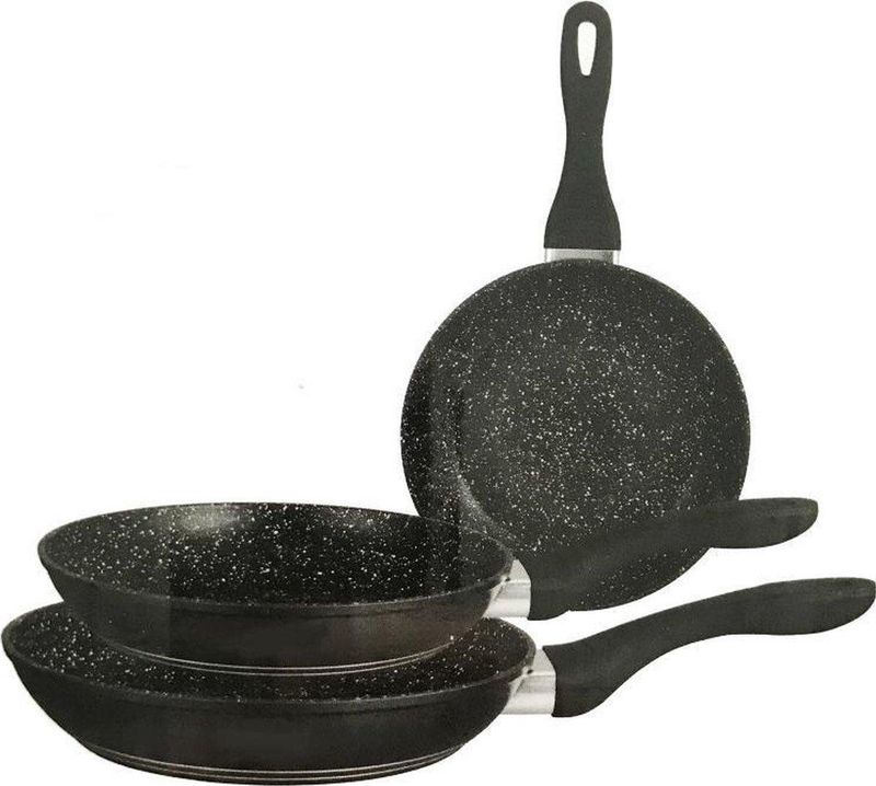 Inductie Koekenpannenset - 3 delig - Keramisch