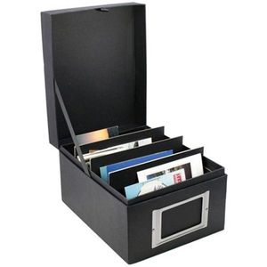 SAFE Black Edition memorabilia opbergdoos - 24,5 x 31 x 18 cm - DIN A5 formaat - foto's en/of ansichtkaarten