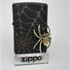 Zippo - Spider Black Crackle Emblem Limited Edition - Aansteker - Black Crackle