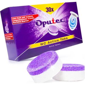 Oputec - WC Active Tabs - Toiletreiniger Tabletten - 30x - Kalk & Urinsteen Verwijderaar