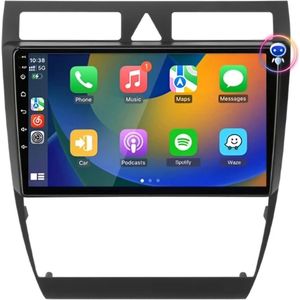 geschikt voor Audi A6 | 1996 - 2006 | Carplay & Android auto | 2GB & 32GB | Autoradio met navigatie | Radio scherm | 1996 1997 1998 1999 2000 2001 2002 2003 2004 2005 2006 | C5 S6