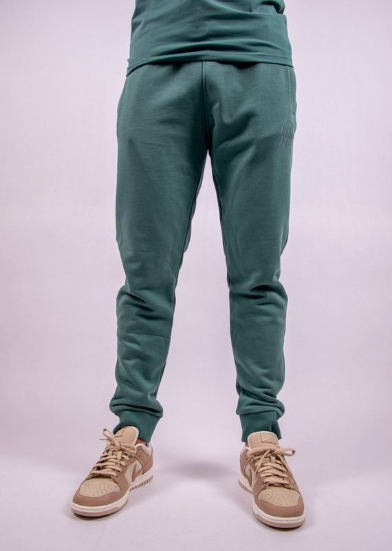 Malelions - Striped Signature - Sweatpants - Groen