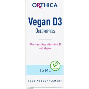 Orthica Vegan D3 Oliedruppels (voedingssupplement) - 15 ml