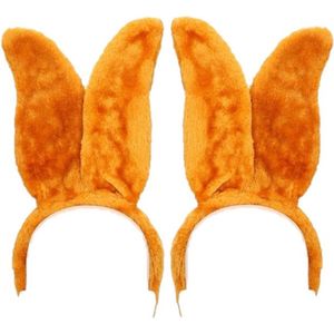 Paashaas Kostuum Set Konijn Oor Hoofdband Kraag Strikje Kostuum Manchetten Konijn Staart Voor Pasen Cosplay