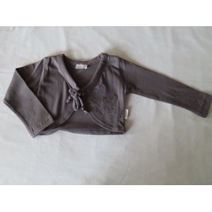 Bolero - Kort Gilet - Meisje - Taupe - 3 jaar 98