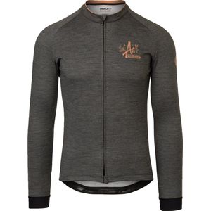 AGU Wout van Aert Collab Merino Fietsshirt Lange Mouwen Team Jumbo-Visma Heren - Grijs - XL