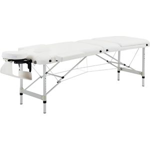 Zylo - Massagetafel Hoeslaken - Inklapbaar - 215 x 60 x 84 cm - Wit
