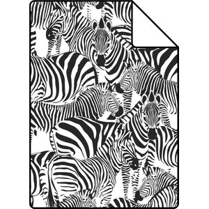 Proefstaal ESTAhome behang zebra's zwart wit - 26,5 x 21 cm - 139155-S