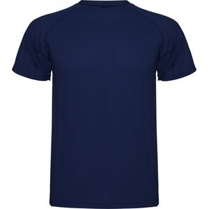 Donker Blauw 5 Pack unisex sportshirt korte mouwen MonteCarlo merk Roly maat XXXL