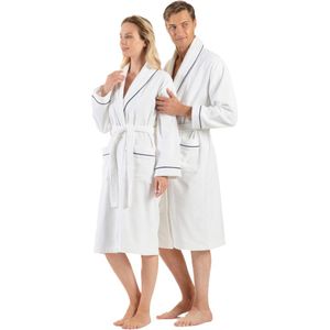 Unisex 100% Turks Katoenen Badstof Badjas met Sjaalkraag