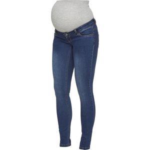 MAMALICIOUS MLLOLA SLIM BLUE JEANS Dames Jeans - Maat W26 X L32