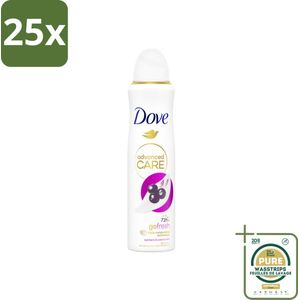 25 x Dove – Deodorant Spray – Acai Berry & Waterlily – 150 ml - Grootverpakking - Anti-transpirant Spray - Deodorant Spray - Acai Berry - Waterlily - Zweetvermindering