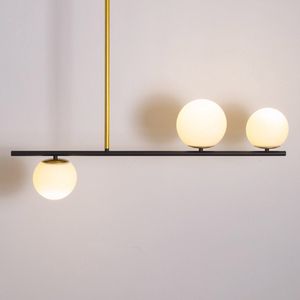 Design hanglamp Danny, 3-lichts - melkwit