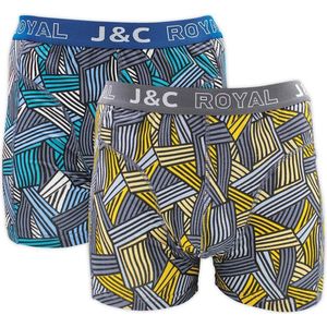 katoenen heren boxershort j&c - 2 pack - maat XXL