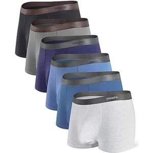 Bamboe Rayon Heren Boxershorts Met Ademend Dubbelzak Ontwerp - 4 Stuks