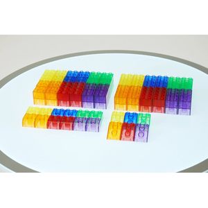 Transparante Modulaire Blokken -Set van 90