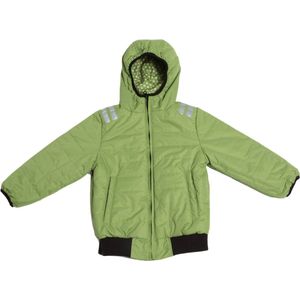 Ducksday - jas - winterjas - kinderen - omkeerbaar - unisex - Lime - 140/148
