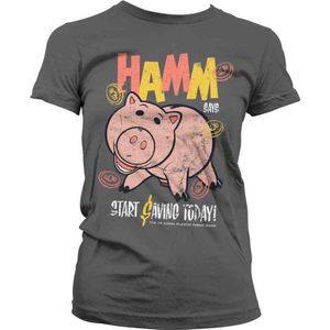 Disney Toy Story Dames Tshirt -S- HAMM Grijs