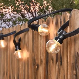LumenXL lichtsnoer voor buiten 73 meter met 150 1 watt filament LED lampen met IP20 dimmer - 2700K