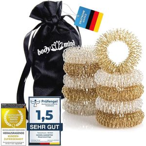 Set van 10 Acupressuurringen voor Vinger- en Handmassage - Wellnessmassage voor Ontspanning en Pijnverlichting