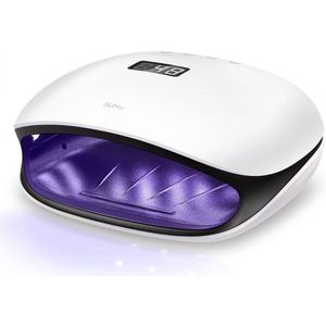 48W UV LED Nagellamp, UV Licht voor Nails, LED UV Lamp voor Gel Nails met 4 Timer Instellingen, Nageldroger voor Gel Polish voor Thuis en Salon - Zwart