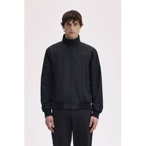 Fred Perry - Harrington Jack - Zwart - Leren Jassen