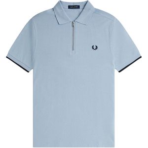 Fred Perry Crepe Pique Zip Neck Shirt