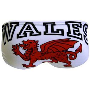 Turbo Wales Dragon Zwemslip Wit 5-6 Years Jongens