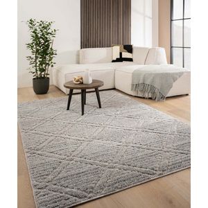 Scandinavisch vloerkleed - Arc Gem lichtgrijs 80x150 cm